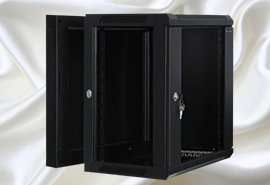 Wall mount cabinet double section