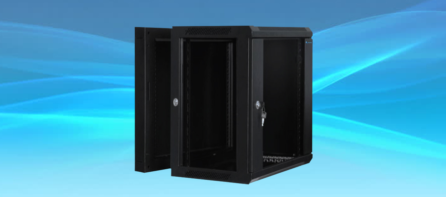 Wall mount cabinet double section