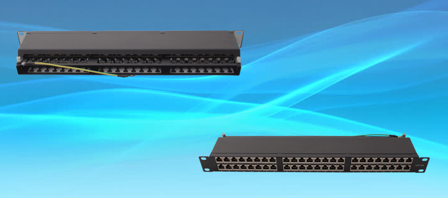 1U CAT6A 48 ports FTP network patch panel