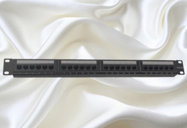 1U CAT6 24 ports UTP patch panel