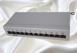 Mini desktop series CAT5E 12 ports SFTP network patch panel