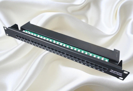 1U CAT3 25 ports UTP data & voice patch panel